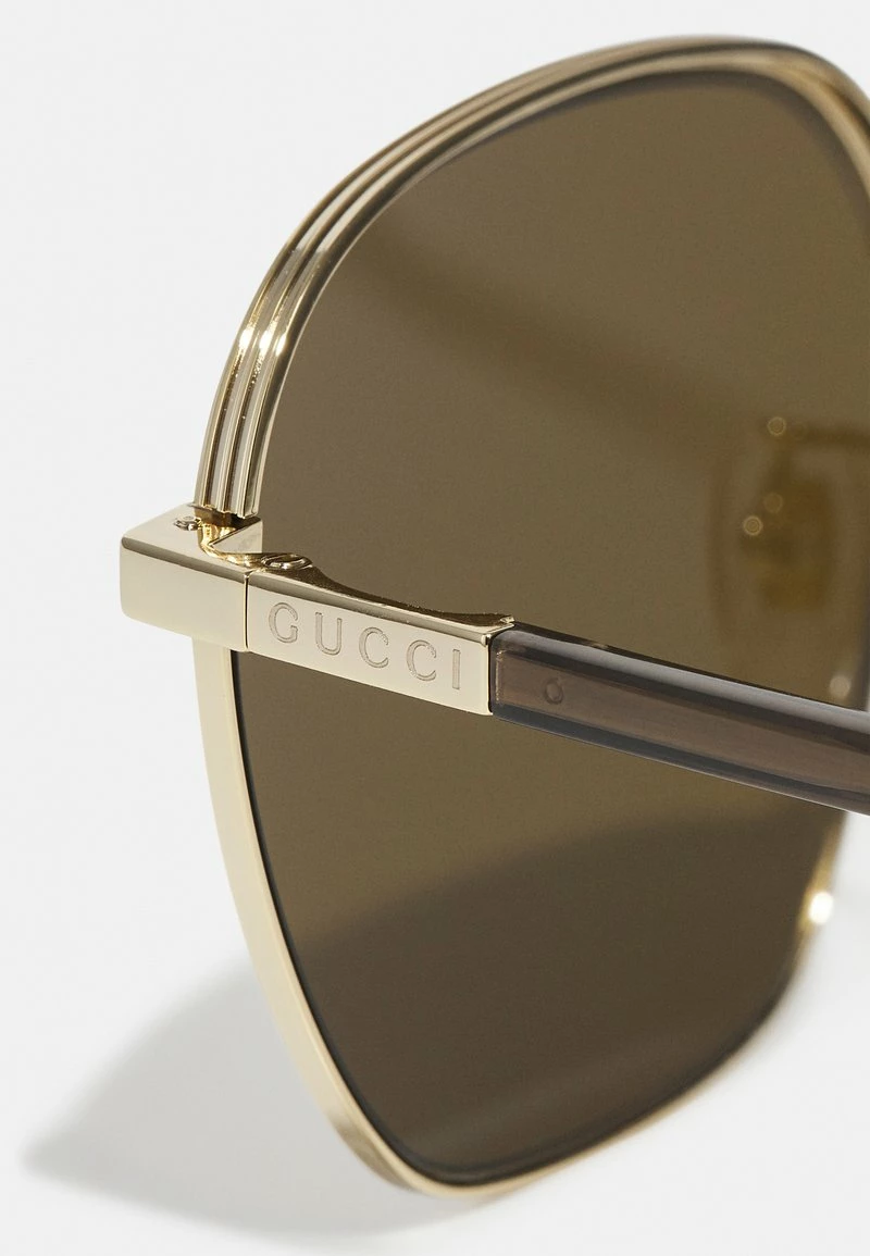 Gucci - Unisex Sonnenbrille - Gold-coloured/brown 5 Gucci - Unisex Sonnenbrille - Gold-coloured/brown – Bild 3