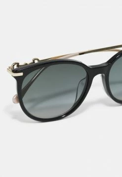 Gucci - Damen Sonnenbrille - Black/gold-coloured/grey -Günstiges Gucci || Knirps Geschäft 0756ae2deea84be2abbc08d27c4462a5