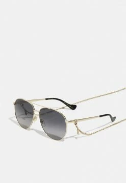 Gucci - Damen Sonnenbrille - Gold/grey