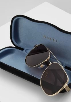 Gucci - Unisex Sonnenbrille - Gold/brown -Günstiges Gucci || Knirps Geschäft 17a449cae0b74c8d9670ecc765306124