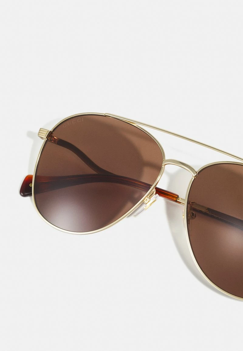 Gucci - Damen Sonnenbrille - Gold-coloured/brown 6 Gucci - Damen Sonnenbrille - Gold-coloured/brown – Bild 4