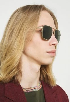 Gucci Sonnenbrille - Gold-coloured/green - Unisex