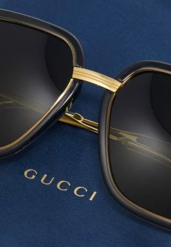 Gucci UNISEX - Sonnenbrille - Grey/gold-coloured -Günstiges Gucci || Knirps Geschäft 1d2814bf1c1048689779da7a984920eb