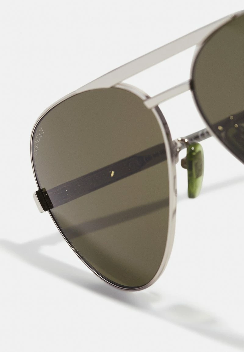Gucci UNISEX - Sonnenbrille - Silver/grey/green 6 Gucci UNISEX - Sonnenbrille - Silver/grey/green – Bild 4