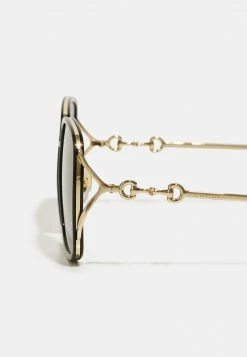 Gucci Sonnenbrille - Black/gold/grey - Damen -Günstiges Gucci || Knirps Geschäft 4174270f646649b1960ea96d7d194879