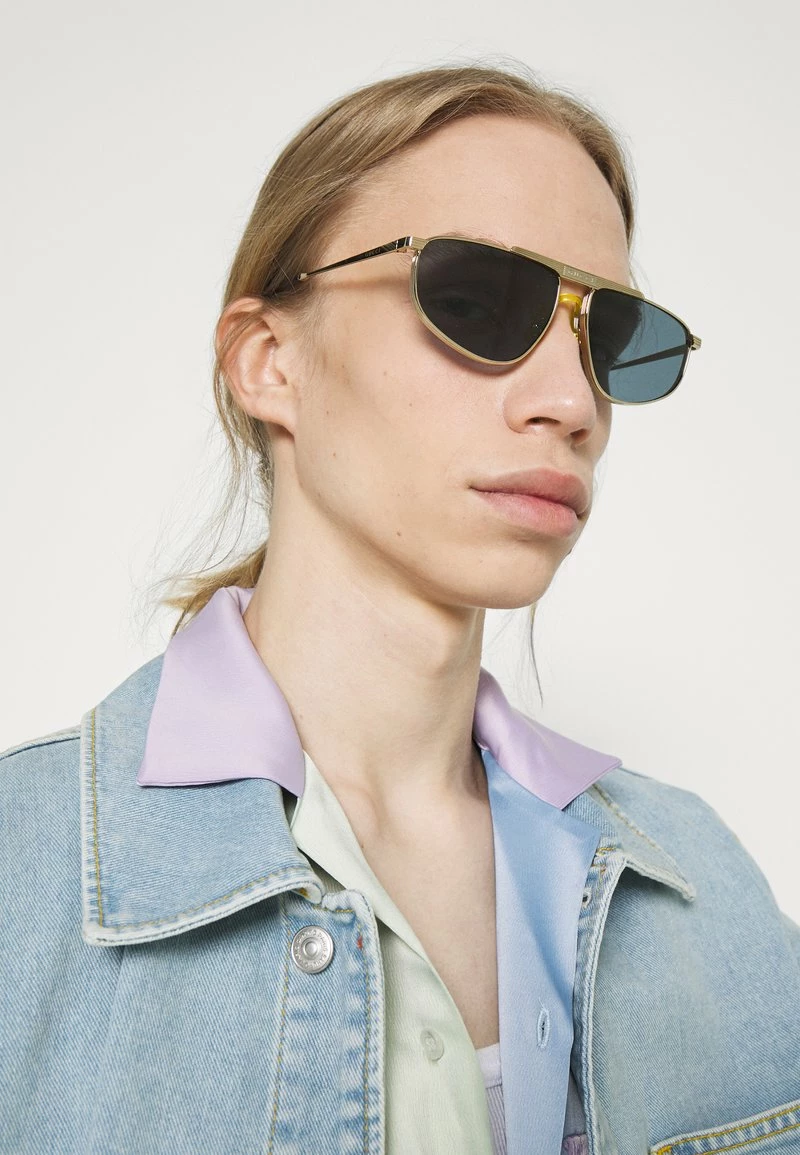 Gucci - Unisex Sonnenbrille - Gold-coloured/gold-coloured/blue 3 Gucci - Unisex Sonnenbrille - Gold-coloured/gold-coloured/blue