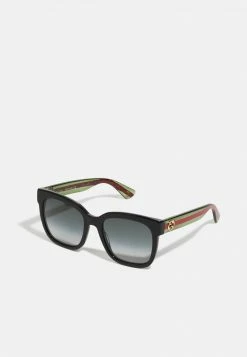Gucci - Damen Sonnenbrille - Black/green/grey