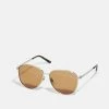 Gucci UNISEX - Sonnenbrille - Silver-coloured/brown -Günstiges Gucci || Knirps Geschäft 4910307d51734e978967698ce06fe4df