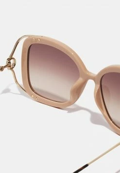 Gucci - Damen Sonnenbrille - Ivory/gold-coloured/brown -Günstiges Gucci || Knirps Geschäft 49a5bfe5c6bc4c45b6a817b8cc03db6e