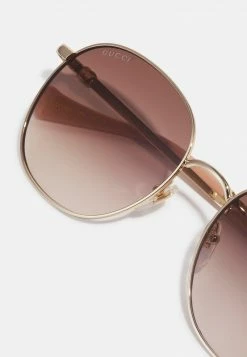 Gucci Sonnenbrille - Gold-coloured/brown - Damen -Günstiges Gucci || Knirps Geschäft 4d31201e98a344fcb613b221e2e8f48d