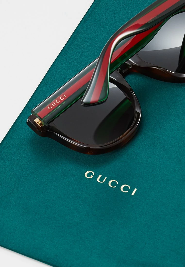 Gucci - Unisex Sonnenbrille - Havana/green/grey 8 Gucci - Unisex Sonnenbrille - Havana/green/grey – Bild 6