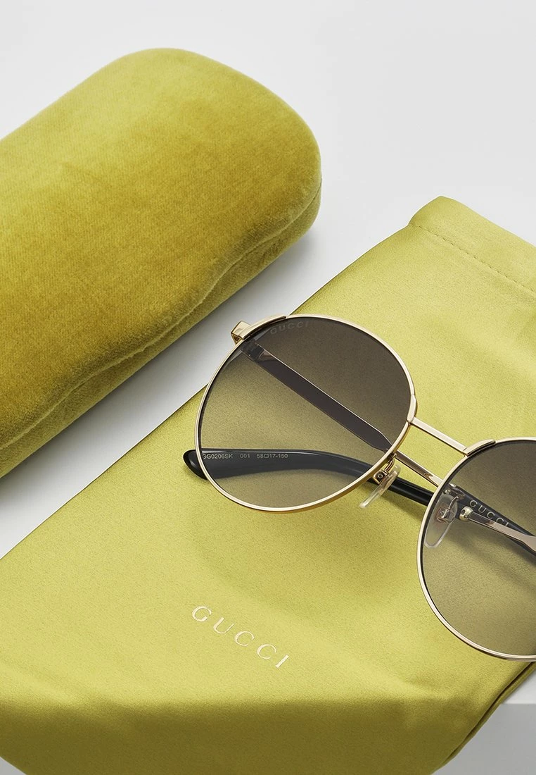 Gucci Sonnenbrille - Gold-coloured/grey - Damen 5 Gucci Sonnenbrille - Gold-coloured/grey - Damen – Bild 3