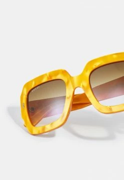 Gucci - Damen Sonnenbrille - Yellow/brown -Günstiges Gucci || Knirps Geschäft 53c81524658d42578afcd8429c87ce66