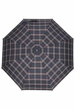 Knirps MEDIUM DUOMATIC - Schirm - Check Navy - Unisex