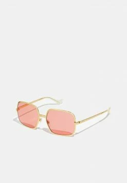 Gucci - Unisex Sonnenbrille - Gold-coloured/red