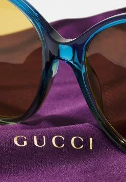 Gucci - Damen Sonnenbrille - Blue/brown -Günstiges Gucci || Knirps Geschäft 6876b8960dd7455288ed78aadac7d87f