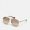 Gucci - Damen Sonnenbrille - Gold-/rown