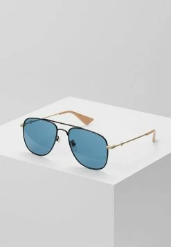 Gucci Sonnenbrille - Black/gold-coloured/blue - Unisex
