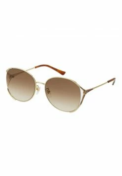 Gucci - Damen Sonnenbrille - Gold-coloured/brown -Günstiges Gucci || Knirps Geschäft 722f79569acd421fa24d176cdbd013e9