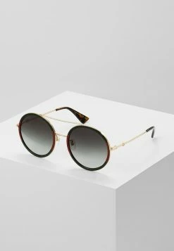 Günstiges Gucci || Knirps Geschäft 20 Gucci Sonnenbrille - Gold-coloured/green - Damen