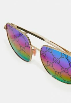 Gucci Sonnenbrille - Gold-coloured/multicolor - Damen -Günstiges Gucci || Knirps Geschäft 7536544fb38d4da4856c656edd8407ee