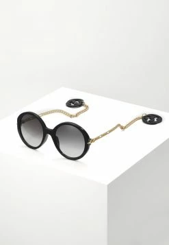 Gucci Sonnenbrille - Black/gold-coloured/grey - Damen