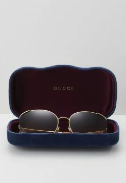 Gucci - Damen Sonnenbrille - Gold-coloured/brown -Günstiges Gucci || Knirps Geschäft 824a7f34b9c04769b70ad1ecf26d4998