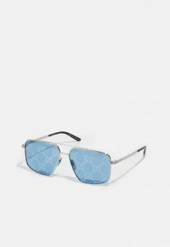 Gucci UNISEX - Sonnenbrille - Silver-coloured/blue