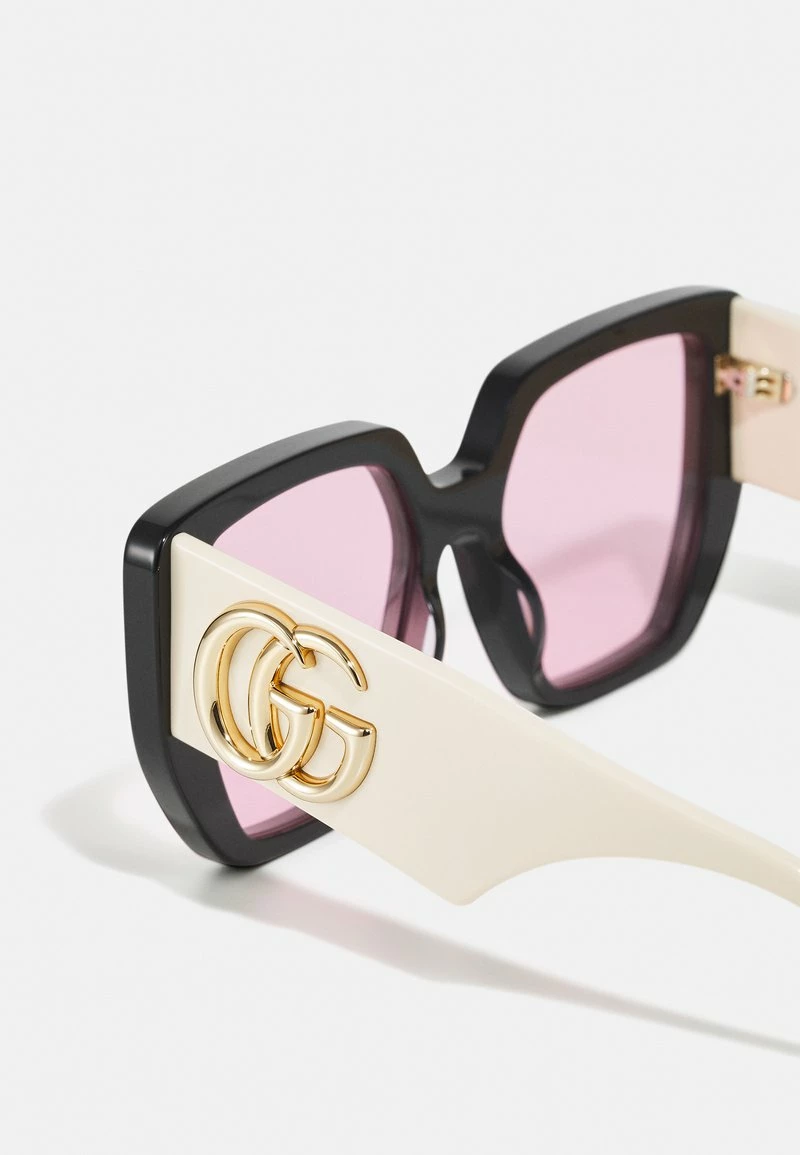 Gucci - Damen Sonnenbrille - Black/white/pink 5 Gucci - Damen Sonnenbrille - Black/white/pink – Bild 3