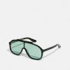 Gucci - Unisex Sonnenbrille - Black/green