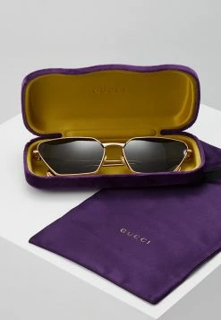 Gucci - Damen Sonnenbrille - Gold-coloured/grey -Günstiges Gucci || Knirps Geschäft 95318b2782be4bb7871b0ef481931674