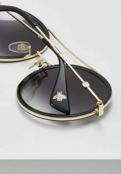 Gucci - Damen Sonnenbrille - Gold-coloured/grey -Günstiges Gucci || Knirps Geschäft 979ef171c4f94d4b9529005d04da35b4