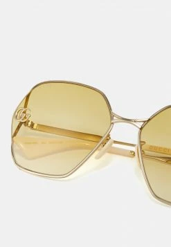 Gucci Sonnenbrille - Gold-coloured/yellow - Damen -Günstiges Gucci || Knirps Geschäft 97de76459a264cebb09678eceefd50cf