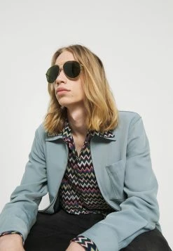 Gucci Sonnenbrille - Gold-coloured/green - Herren