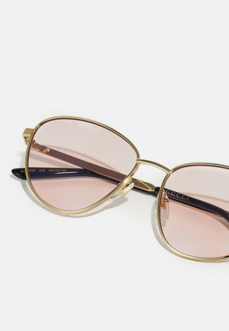 Gucci - Damen BLUE & BEYOND - BLUE LIGHT - PHOTOCHROMIC LENS - Sonnenbrille - Gold-coloured/pink 5 Gucci - Damen BLUE & BEYOND - BLUE LIGHT - PHOTOCHROMIC LENS - Sonnenbrille - Gold-coloured/pink – Bild 3