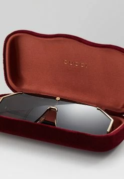 Gucci Sonnenbrille - Gold/black/grey - Unisex -Günstiges Gucci || Knirps Geschäft bab932e76ace4557a89f1e37a9d116ca