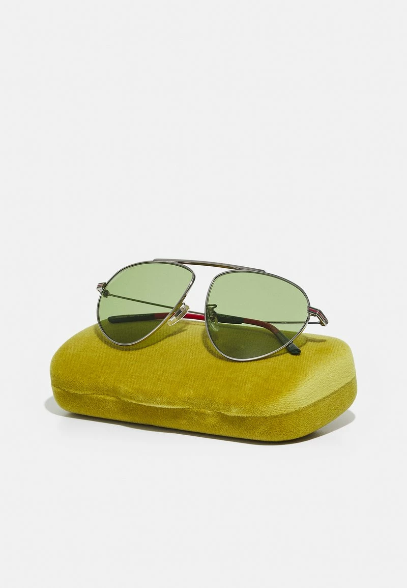 Gucci UNISEX - Sonnenbrille - Silver/green 6 Gucci UNISEX - Sonnenbrille - Silver/green – Bild 4