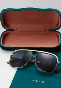 Gucci - Unisex Sonnenbrille - Brown/gold-coloured/blue -Günstiges Gucci || Knirps Geschäft c65d98744dfe43ed8a85df2a90518b78