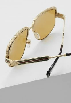 Gucci Sonnenbrille - Gold-coloured/yellow - Unisex -Günstiges Gucci || Knirps Geschäft ca33cde1a8934ef2ac6293ebcac53ab8