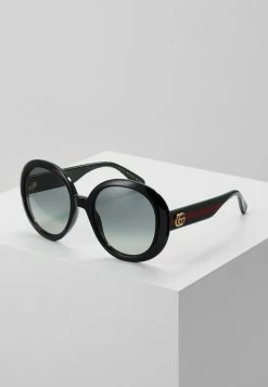 Gucci - Damen Sonnenbrille - Black/green/grey