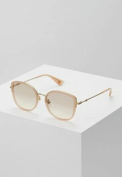 Gucci Sonnenbrille - Havana/gold/pink - Damen