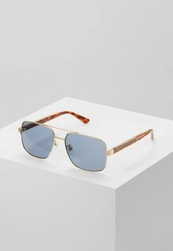 Gucci - Unisex Sonnenbrille - Gold-coloured/crystal/grey